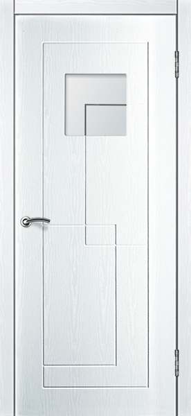Доступные двери модель Авангард ПГ ПВХ (ясень белый) — межкомнатные двери от производителя