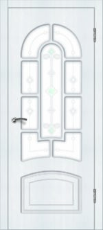 Доступные двери модель Аврора ПО ПВХ (сосна прованс)