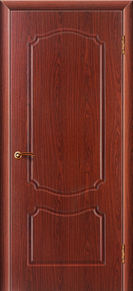 Доступные двери модель Мария ПВХ ПГ (береза мореная)