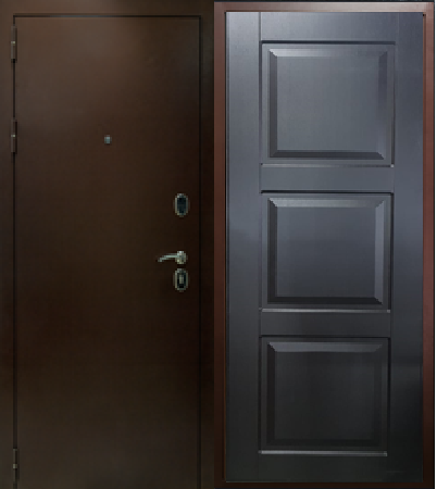 Дверь Металлическая "Стелла ПДК венге" входные двери в дом