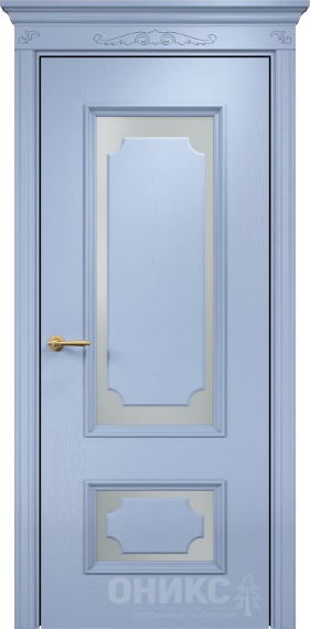 Межкомнатная дверь Classic Оникс ПО Эмаль голубая по ясеню