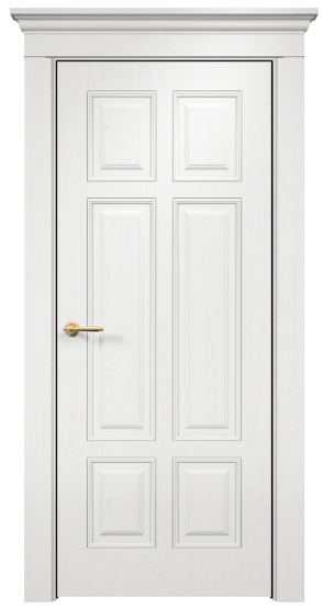 Межкомнатная дверь Lite Гранд фреза шпон Эмаль белая по ясеню