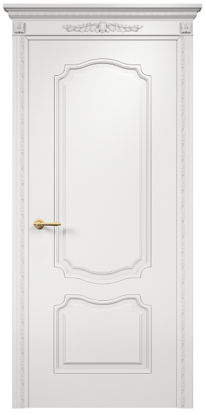 Межкомнатная дверь Lite Венеция фреза шпон Эмаль белая МДФ пг